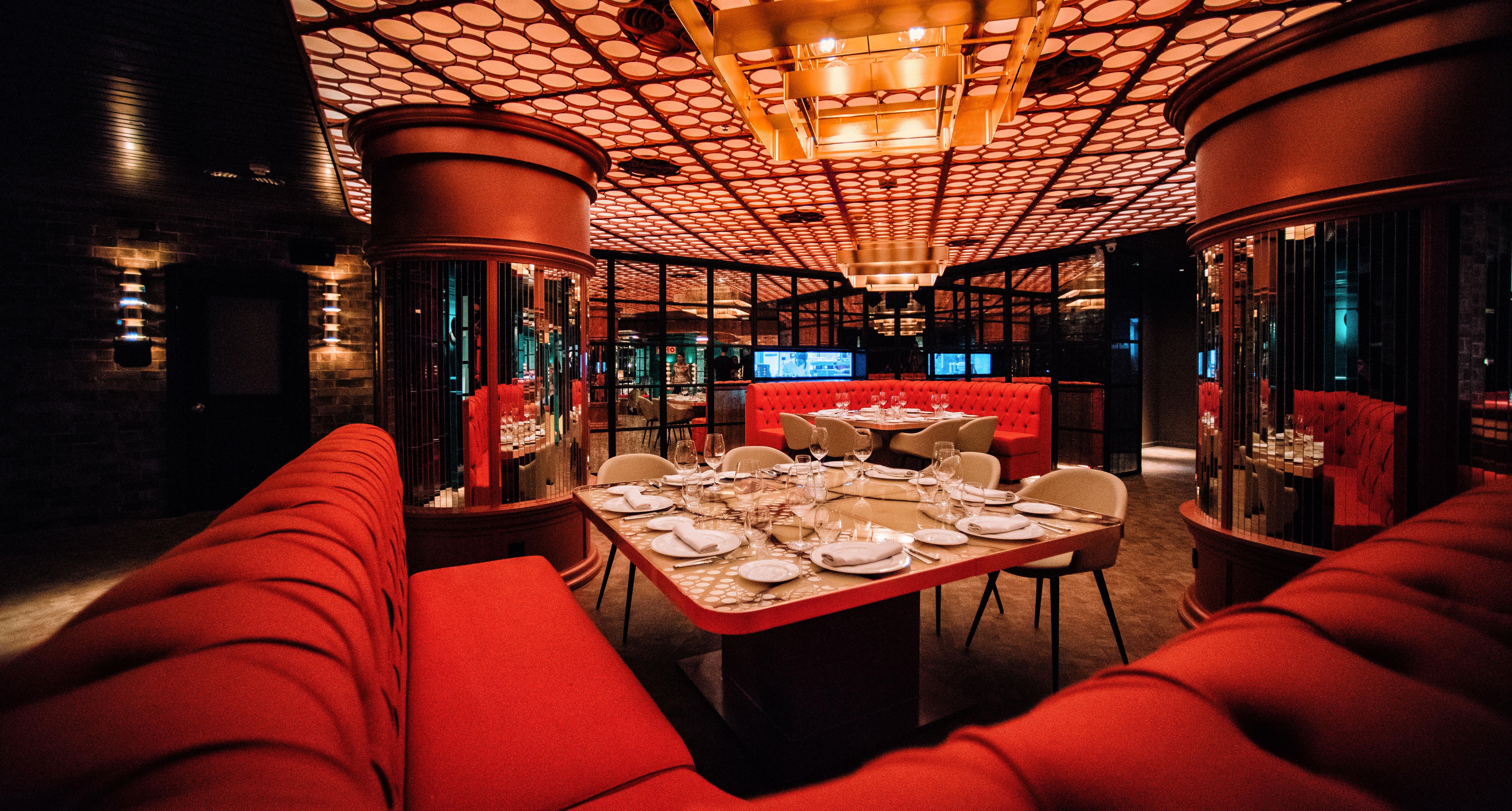 Hard Rock Hotel Ibiza Playa d'en Bossa Ngoại thất bức ảnh Interior of the restaurant